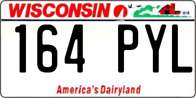 WI license plate 164PYL