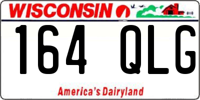 WI license plate 164QLG