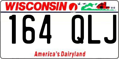WI license plate 164QLJ