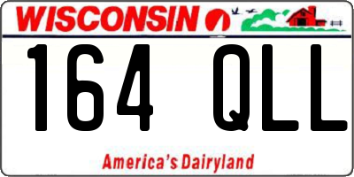 WI license plate 164QLL
