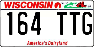 WI license plate 164TTG