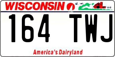 WI license plate 164TWJ