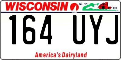 WI license plate 164UYJ