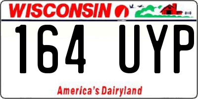 WI license plate 164UYP