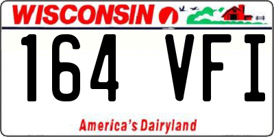 WI license plate 164VFI