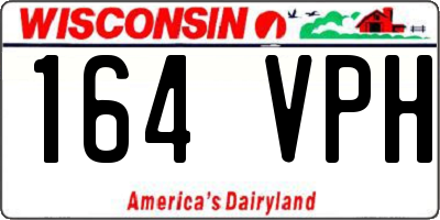 WI license plate 164VPH