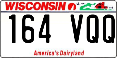 WI license plate 164VQQ