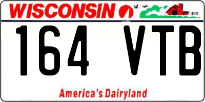 WI license plate 164VTB