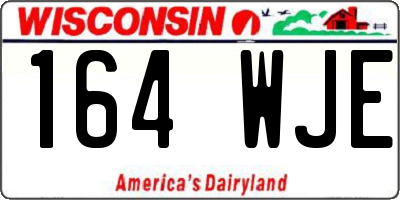 WI license plate 164WJE
