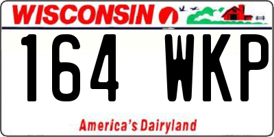 WI license plate 164WKP