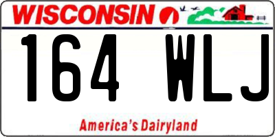 WI license plate 164WLJ