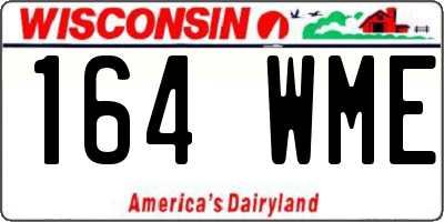 WI license plate 164WME