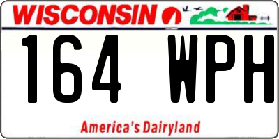 WI license plate 164WPH