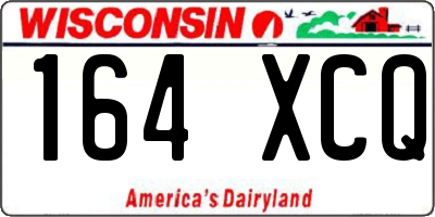 WI license plate 164XCQ