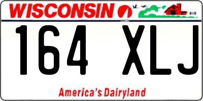 WI license plate 164XLJ