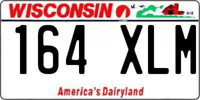 WI license plate 164XLM