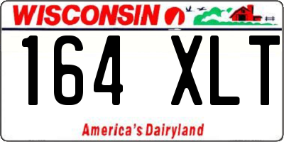 WI license plate 164XLT