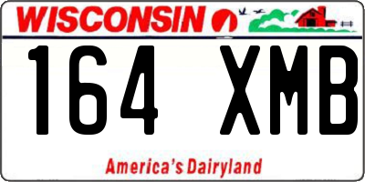 WI license plate 164XMB