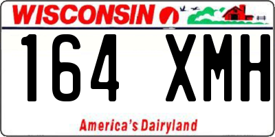 WI license plate 164XMH