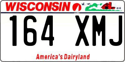 WI license plate 164XMJ