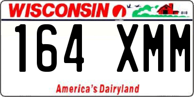 WI license plate 164XMM