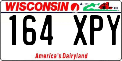 WI license plate 164XPY