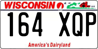 WI license plate 164XQP