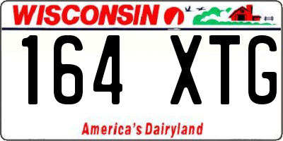 WI license plate 164XTG