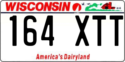 WI license plate 164XTT