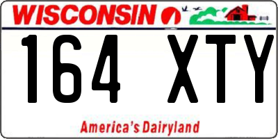 WI license plate 164XTY