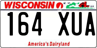 WI license plate 164XUA