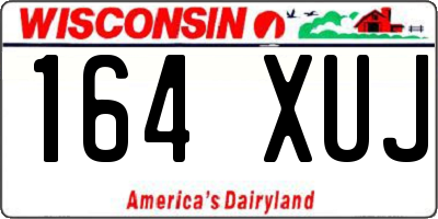WI license plate 164XUJ