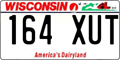 WI license plate 164XUT