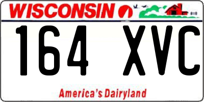 WI license plate 164XVC