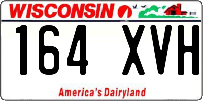 WI license plate 164XVH