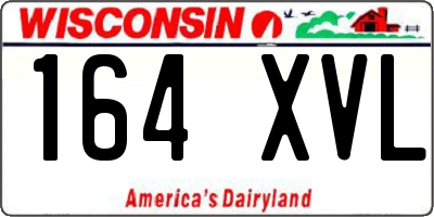 WI license plate 164XVL