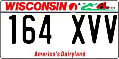 WI license plate 164XVV
