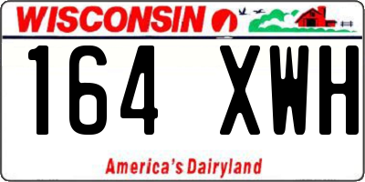WI license plate 164XWH