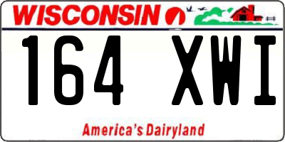 WI license plate 164XWI