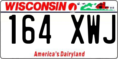 WI license plate 164XWJ