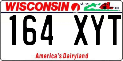WI license plate 164XYT