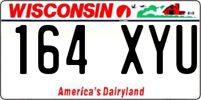 WI license plate 164XYU