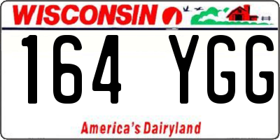 WI license plate 164YGG