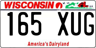 WI license plate 165XUG