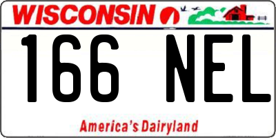 WI license plate 166NEL