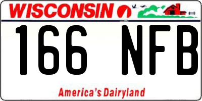 WI license plate 166NFB
