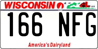WI license plate 166NFG
