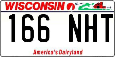 WI license plate 166NHT