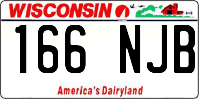 WI license plate 166NJB