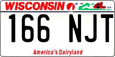 WI license plate 166NJT